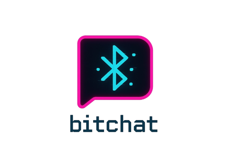 BitChat messenger interface showing encrypted messages, cryptocurrency wallet integration, and decentralized user controls.